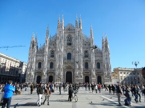 The Duomo Cathedral in Milan, Italy. Larger than life and quite breathtaking!