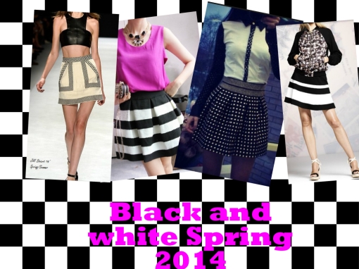 Spring/Summer 14'- black and white is in!